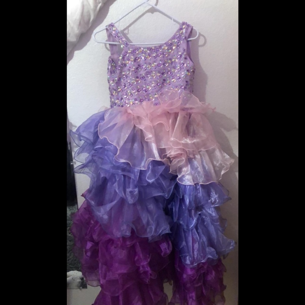 Girls size 12 formal dress with corset back